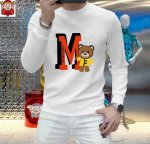 直批140 品牌【Moschino 莫斯奇诺】(胖子福音) 2025Ss春款最新款长袖圆领卫衣，官网同步发售 清爽透气 采用顶极天丝罗马 舒适柔软 3D立体清晰