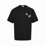 Off White 25Ss 蝴蝶印花短袖 男女同款宽松基础短袖圆领T恤 关晓彤同款 18Ss 经典星空喷墨 黑印花T恤 面料采用22支 磨毛胚布染色 纯棉针织