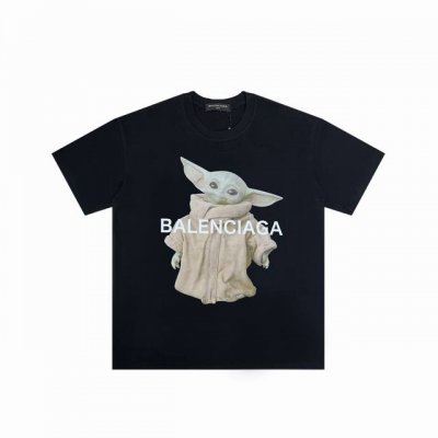 Balenciaga 巴黎世家 X 尤达宝宝外星人短袖 面料：采用32支260G精棉双纱面料，不起球 不缩水 不褪色，同缸定染32支双股1×1螺纹 面料舒适亲肤