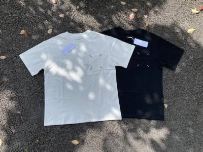 公司级Maisonmargiela 马吉拉 24Ss 四角缝线口袋绣花短袖T恤 面料32S精棉双股260克，罗纹32S1*1拉架十字螺纹，采用细支数纱线织造，使