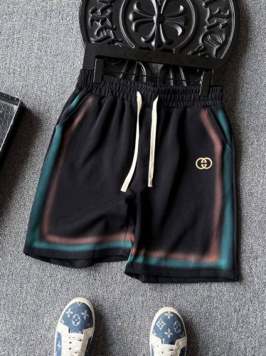 主推 ！专柜顶级新品！ 人气爆款！Gucci 古驰双G专柜新品彩虹条扎染长绒棉短裤！恒隆在售万元级，款号：9999 古驰家今年最新新疆长绒棉面料！整条摸起来柔软