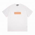 lv 驴家 皮牌Vers皮革贴布圆领针织T恤 颜色 白色 码数 M L Xl Xxl