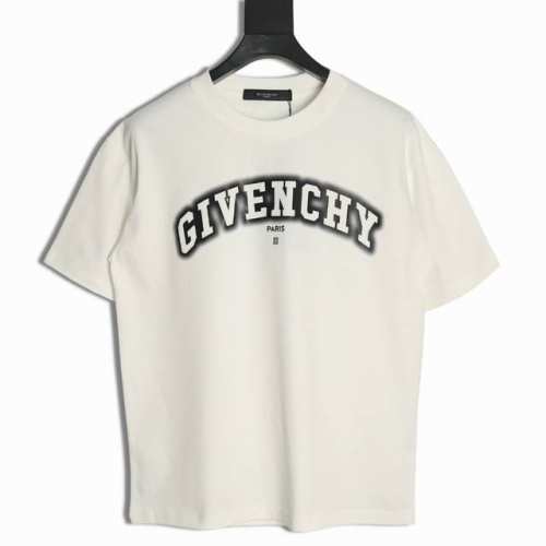 Givenchy 纪梵希 25Ss 阴影字母印花短袖T恤 面料采用定制240G 26支特滑双股精棉平纹高密无尘全棉布料。前幅高密度加厚，走线平整，代工品质，全套