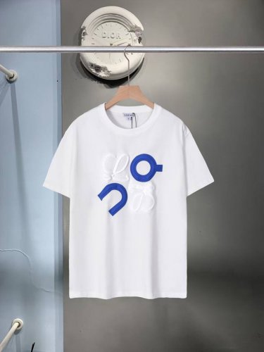 Loewe 罗意威 2025夏季新款 经典Logo双重印花发泡工艺 百搭款圆领短袖T恤男女同款 区别市面普通廉价料 特殊水洗工艺非常亲肤 颜色之多进口机才能做出