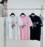 120 蒙口粉兔子T恤 专柜最新款！ 官网上新！！ 专柜同步高品质高版本 2025最新款官网同步 龙年限定款 1:1复刻级别 随意对比 高版本 新款上架 Mon
