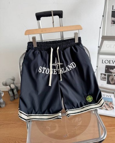 stone Island石头岛 Ss 刺绣Logo织带短裤 原版打造 基础百搭 全身撞色处理 情侣可搭 全身Oversized立体裁剪 上身挺阔有型 进口百灵达