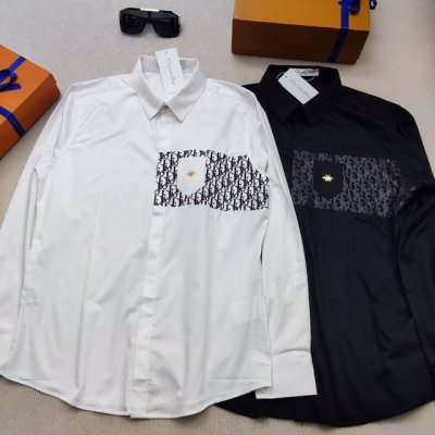 Haiyu Dior 迪奥- 今年专柜时尚大爆款衬衫 休闲时尚外穿 内搭必备款 舒适好看上身可见 定制进口高端丝光面料 面料手感细腻 贴身舒适不扎肉 穿着时尚有