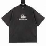 Balenciaga 巴黎世家 经典水洗做旧锁扣印花短袖 从纱线开始订染定织，不是一般做货所能比拟，要想做到真正的好货，颜色也是无限接近，必须就要定织定染，采用