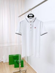 爱马仕 %新疆长绒棉 面料柔软舒适透气 2025 夏季 限量款短袖polo系列 -