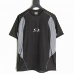 Palace Oakley 欧克利 25Ss 联名反光网眼短袖 Tech Jersey 3M反光Logo 拼接速干复古球衣短袖T恤 网孔速干面料 复古拼色拼接
