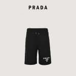 prada 普拉达 徽标刺绣及后袋金属三角标镶嵌短裤 面料采用400G棉质毛圈面料，订染颜色后整蚀毛处理， 对照原版做丝滑超柔处理，布面肌理股线清晰明显， 前幅