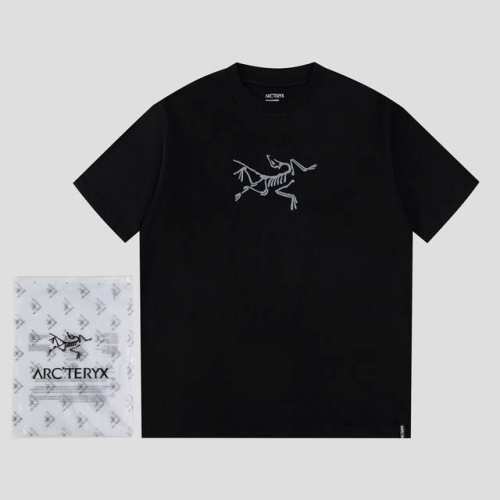 始祖鸟Ayc Teryx 款号704-1 Fw短袖T恤 小鸟字母Logo印花 高端32S双纱280克面料 重磅面料 定制拉架罗纹同缸同染 三标齐全 男女同款 颜