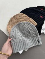 2232# Ralph Lauren拉夫劳伦 针织帽子，防风防寒冷帽 黑色 灰色 红色 驼色 奶白色 藏青色 6个颜色