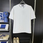 167 当天到货 现货现配 Louis Vuitton 路易威登25Ss 重工满印Log刺绣短袖T恤 独家首发高定 面料采用320克重双纱精梳棉，定制32支双股