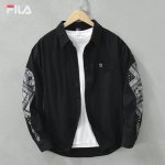 上新 斐乐Fila24品质港风水洗潮流纯棉透气衬衫外套 优质柔软棉纤制 不变形 不起球 细腻不糙手 耐磨性高 走线工整 亲肤抗皱等特点 ，立体裁剪 不挑身材 穿