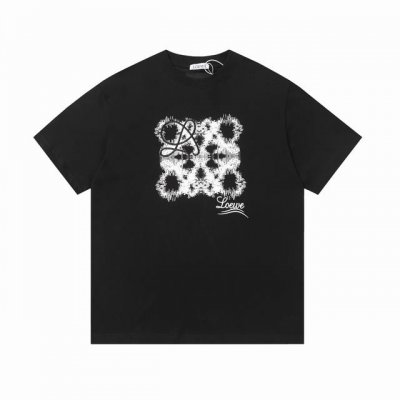 100 loewe 罗意威 25Ss新款 刺绣Logo字母短袖（高品质） 面料- 采用270克双股精梳棉面料.索罗纳螺纹订 织订染国标一级面料 辅料：官网原版三