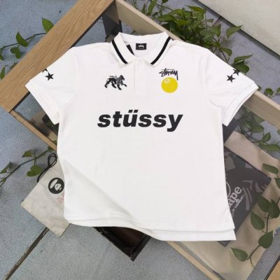 上新 款号 Bm178 高版本 2025新款Stussy斯图西星标桌球黑8字母图案Logo印花休闲情侣宽松短袖polo衫 经典T恤永远不会过时 人手必备款 25
