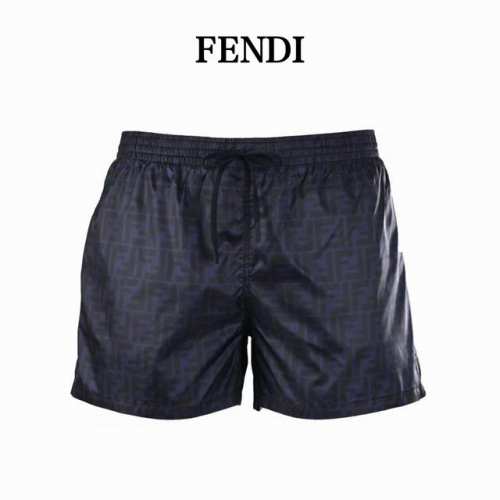 fendi芬迪Fd 蓝色双F暗纹尼龙沙滩短裤 正品6400购入 采用尼龙科技双F印花面料 锦纶里布 布匹印花 定位裁床 定制1 1鸡眼 定制1 1尾夹 定制1