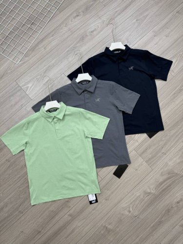 丶上新 始祖鸟Polo衫 细节图 Arc'teryx 始祖鸟 三色顶级Cormac Polo 科技轻量 超柔吸湿排汗 舒适户外短袖T恤 上衣 核心卖点：1. 轻