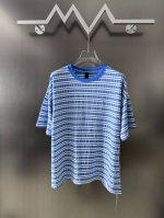 特价80 L/4 Xl/8 ch 23Ss条纹提花短袖 原版定制的纱线，定织的提花纯棉条纹布料 smlxl