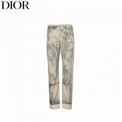 Dior 迪奥 24Fw 水墨素描印花牛仔裤 进口水洗丹宁牛仔面料，复古做旧印花，全套定制五金辅料，品质很顶，男女皆可完美驾驭！ Size: M-Xxl