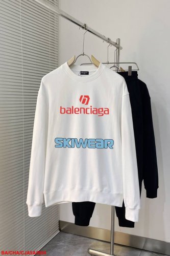 I554 Babalenciaga巴黎世家印花圆领毛圈卫衣 1:1对版面料400克毛圈高克重百分百纯棉 提前做过预缩水1×1双纱洗一辈子都不会变形的 男女同款