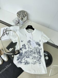 25Ss 迪奥海岛椰林 数码控温印花 T1 Size S M L