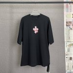 B53 chrome Hearte 克罗心Ch 25Ss迈阿密限定梵文印花T恤短袖 轻奢主义男女日常通勤穿搭必备单品正确版本欢迎对比详细特征 280克100%纯