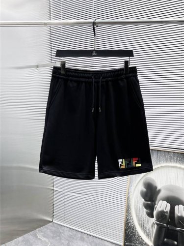 芬迪 Fendi 2025夏季新款 短裤 休闲裤，高端版本！专柜定制面料 透气舒适度高，细节无可挑剔，品牌元素设计理念，体现高品质。手感细腻柔软！呈现休闲裁剪，