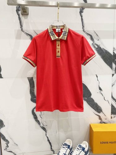 Burberry 巴宝莉 翻领polo衫 品牌格纹编织领口拼接Logo标识 官方同步 商务首选 时尚个性 百搭潮流 纯原品质 原版面料 吊牌 领标 水洗麦 三标