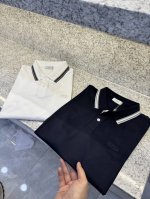cd 迪澳25 夏季新款 高端 桑蚕丝混纺 Logo男士翻领Polo衫！经典商务男款，高端男装的天花板级别的商务男款！简约时尚大气不失优雅，单穿内搭体面过人，品