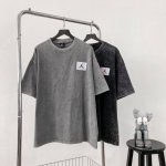Air Jordan乔丹空军系列24Ss水洗做旧复古短袖T恤 新款定制绣标，区别市场垃圾版本 经典飞人Logo 纯棉双纱面料 宽松版型 全网最高版本双线二本针压
