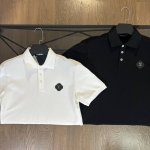 Lv 路易威登2025春夏新款四叶草字母Logo刺绣翻领短袖polo衫 选用丝光珠地棉打造，胸前采用Logo刺绣设计，纽扣全部定制Logo设计，细节满满，高品质