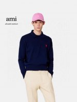 150 ami/艾米男士丝光华夫格Polo衫 重温经典 25新款高货 双门襟商务休闲纯色翻领短袖Polo衫 男女同款线上柜子同步有售1290++ 贸易公司订单