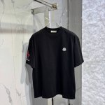 蒙口新款标识印花短袖T恤 颜色:黑，白 码数:M~3Xl