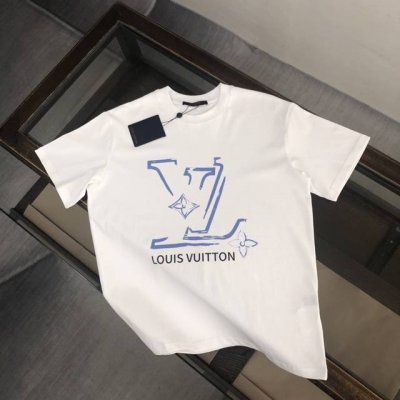 上新款号 B202 Louis Vuitton Lv 路易威登 24Ss夏季新款圆领短袖T恤 270克重磅高端纯棉面料 手感质感都极完美 修身裁剪设计干净利落