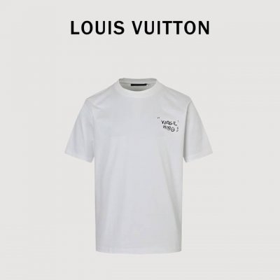 Louis Vuitton 路易威登 25Ss 火山印花短袖 客订300G双纱重磅面料，1:1螺纹，手感柔软舒适，上身亲肤透气，垂感佳，高清数码印花，前幅小标，