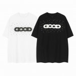 白底细节图 款号 63-高端品质 25夏季最新款Good厚版硅胶彩色烫钻短袖 颜色 黑 白 尺码 S-Xl