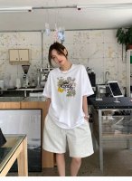 Loewe 罗意威25Ss 花卉印花短袖 高版本 重工 短袖T恤 顶级用料 限量发售！ 面料：250克 双纱双股用料 预缩定型 具有良好的吸汗性.可以保持干爽舒