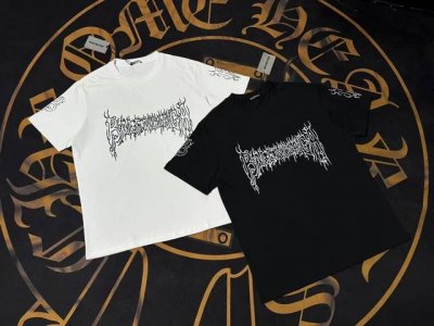 Balenciaga Logo精致升级，灵感源自八十年代复古 原版面料 官方同款 短袖T恤 定制面料 同缸染面料 手感非常舒服 春夏最新砖柜同步 时尚又个性 超