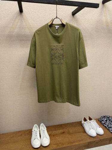 Loewe，罗意威宽松纯棉圆领短袖 拱桥刺绣工艺 Logo镂空独特新颖 宽松版型 男女同款 尺码：S-Xl