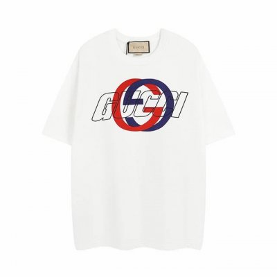 Gucci古驰#早春男装系列，官方原版,定制32支双纱纯棉面料，克重260G，手感松软细腻又比一般棉布料扎实，舒适透气不易变形，采用进口纳米印花，精密网版让印花