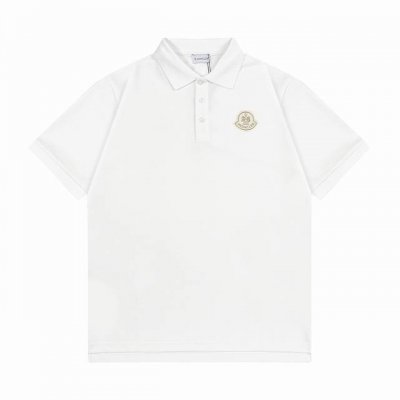Moncler 蒙口 2025新款 轻奢主义 徽章绒面标Logo 刺绣包边 男女同款 休闲polo衫 定制珠地面料 高周波工艺Logo 领标吊牌主唛三标齐全 颜