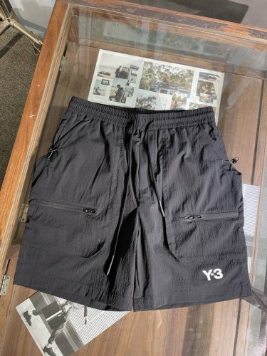 y3潮牌新款短裤，定制口袋拉链，黑色M-Xxxl