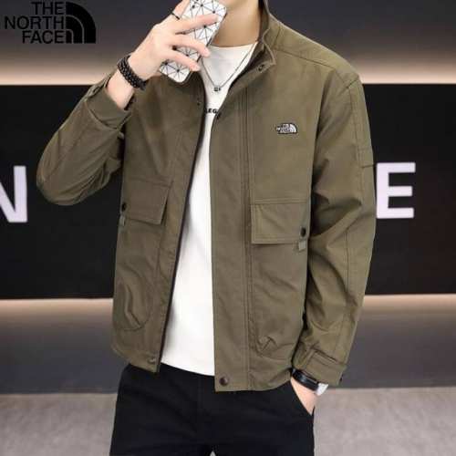 北面The North Face春季新款，男士翻领休闲工装夹克，男高端春装上衣，百搭外套！ 颜色:黑色，军绿色，卡色 尺码:M-4Xl