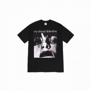 848款Supreme Week 9 X My Bloody Valentine Feed Me With Your Kiss Tee 联名款 音乐艺术专辑圆领