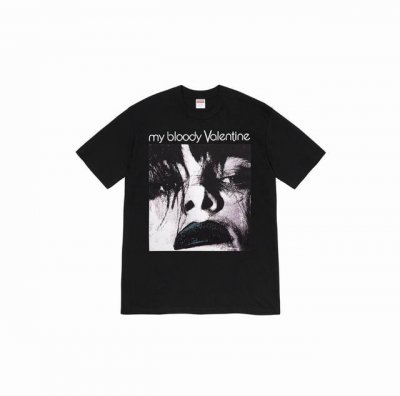 848款Supreme Week 9 X My Bloody Valentine Feed Me With Your Kiss Tee 联名款 音乐艺术专辑圆领