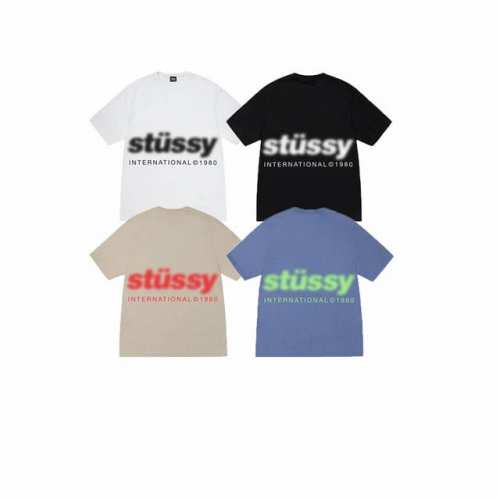 款号Xb2081# Stussy斯图西 Ss25 字母印花短袖T恤男女同款 230克纯棉圆筒布版型 两侧面不带缝线 正确版本与正品相同。区别市场通货。 颜色：白
