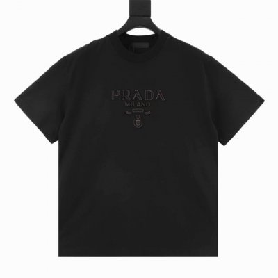 prada普拉达 经典款贴布刺绣短袖 尺码Xs-Xl
