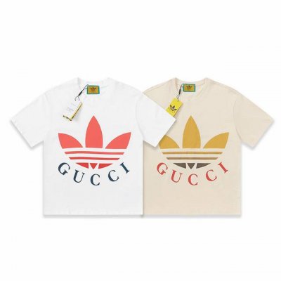 款号11500P80 （顶级版本，官方品质） - Gucci~古驰联名Adidas当季新品数码印花短袖T恤，耐洗不掉色。 - 购入原版开模打造，全套定制辅料，细